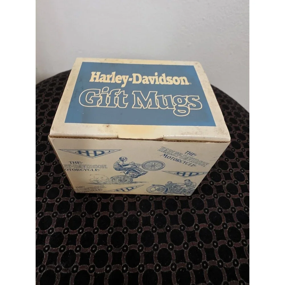 Vintage 1993 HARLEY-DAVIDSON Ceramic Coffee Mug 16oz OfficialLicensedProduct NiB
